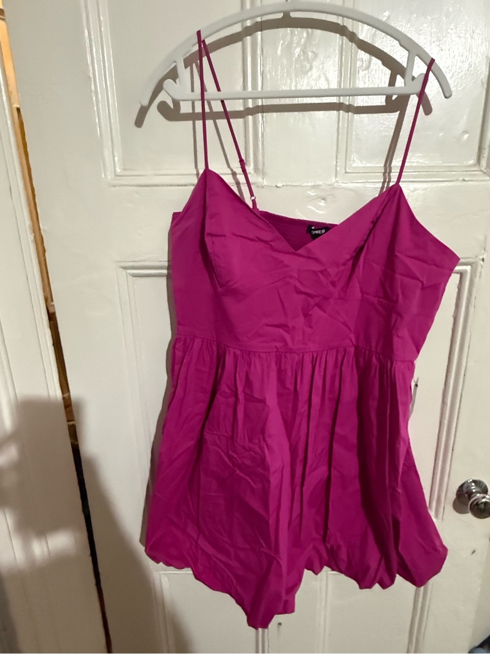 Express Hot Pink Spaghetti-Strap Romper